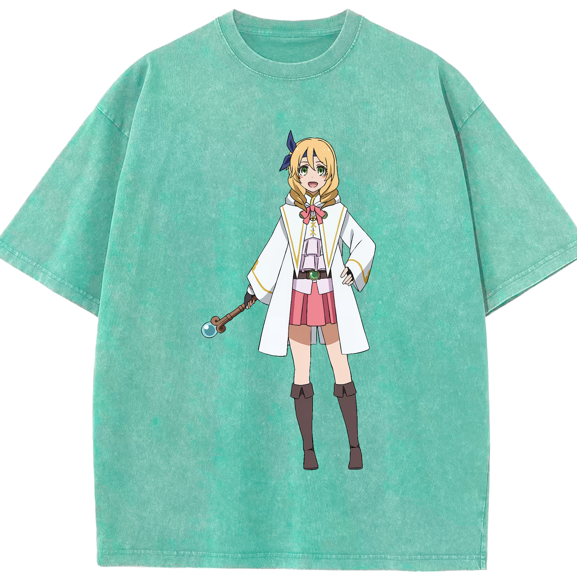 （画像用） 転スラ Regarding Reincarnated to Slime 綿100% ヴィンテージ風 半袖Tシャツ（フロントプリント）